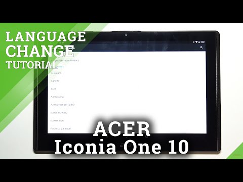 How to Change Language in ACER Iconia One 10 – Switch System Language