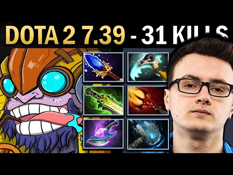 Tinker Gameplay Miracle with 31 Kills and Dagon - Dota 7.39
