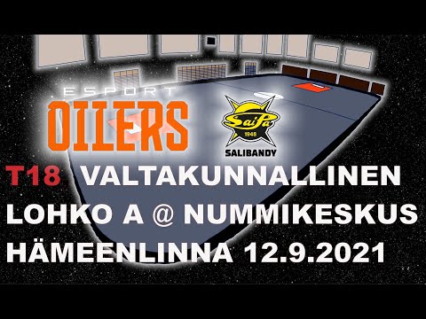 T18, valtakunnallinen Lohko A. Oilers NG - Saipa. Nummikeskus, Hämeenlinna 12.9.2021