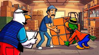 ZÉ CARIOCA TRABALHANDO NO ESTOQUE | GIBIS ANIMADOS DO ZÉ CARIOCA E CHAVES