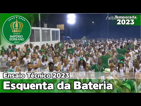 Império Serrano 2023 | Esquenta da bateria no Setor 1 - Ensaio Técnico | Samba ao vivo - #ET23