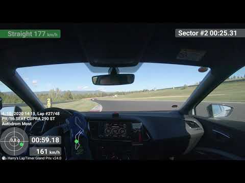 SEAT Leon ST CUPRA 290 Autodrom Most - SpecialDrive trackday, best lap 2:03.55