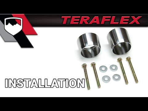 TeraFlex Install: 2012 JK Updated Exhaust Spacer Kit (261000)