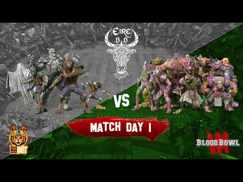 Eire BB Game 1 | Necromantic Horror vs Chaos Renegades | Blood Bowl 3 League
