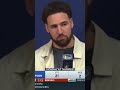 Klay Thompson speaks after BIG TIME performance ? #shorts