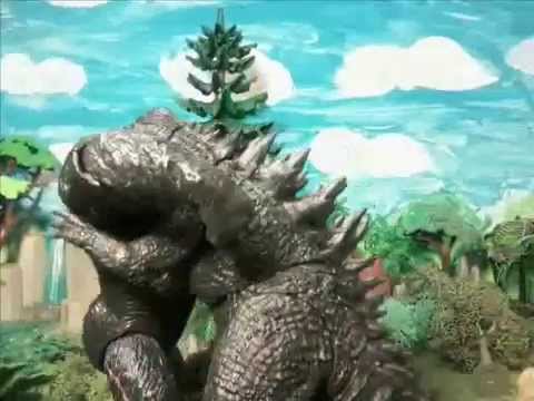 Godzilla 2014 vs. King Kong stop motion movie