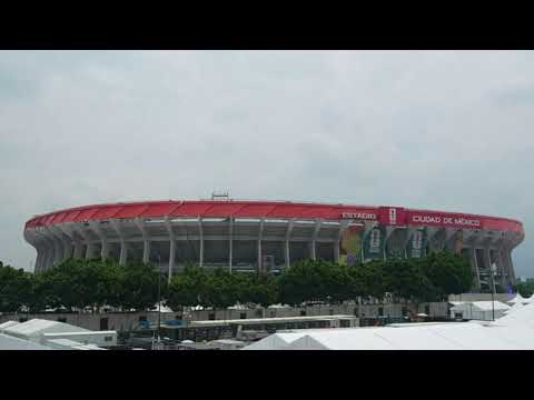 View of the Estadio Azteca in Mexico City ahead of the World Cup opening match