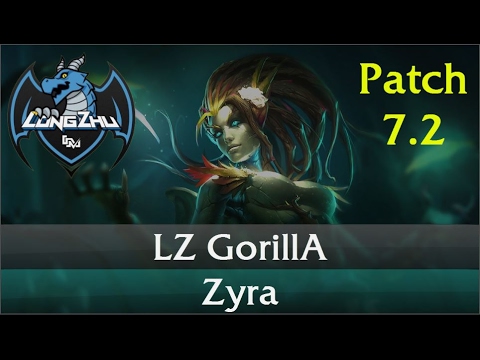 LZ GorillA - Zyra Support Gameplay Guide Patch 7.2