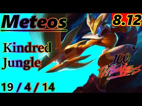 Meteos as Kindred Jungle - S8 Patch 8.12 - Full Gameplay