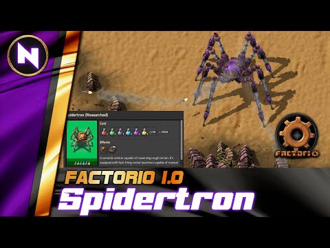 The Amazing SPIDERTRON in action - Factorio 1.0 Showcase