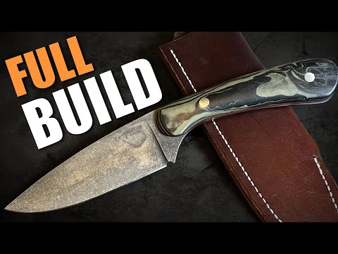Breaking In My New Shop With A Complete Full Tang Knife Build