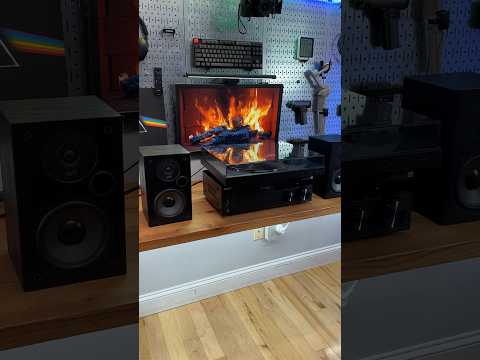 Sony receiver, turntable with Polk audio T15 bookshelf speakers setup