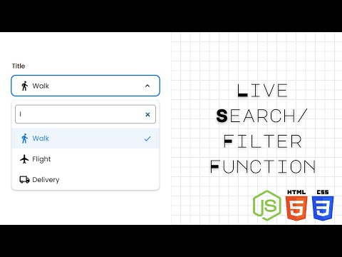 Search Filter Using Html Css And Javascript