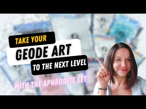 Luxury Geode Art Line 💫Druzy Goddess Aphrodite Set Explained✨️ Geode Resin Art With Crystals & Druzy