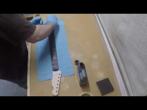 Great Guitar Build-Off 2020 (unofficial entry) Step 1: Staining the Fretboard