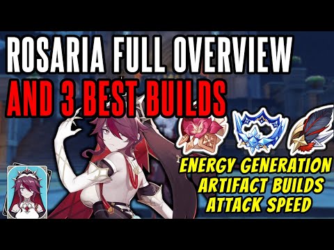Rosaria BEST Builds | DPS or Support F2P Guide & Showcase Mechanics Overview - Genshin Impact