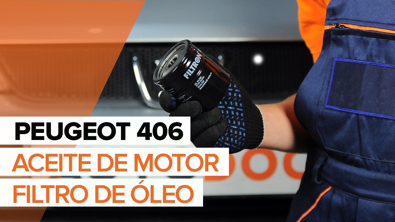 Cómo cambiar: aceite y filtro - Peugeot 406 berlina | Guía de sustitución