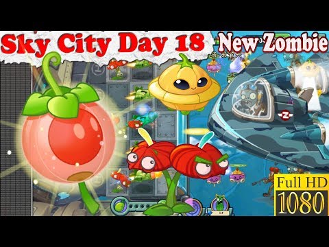 Plants vs. Zombies 2 (China) - Use Grass Lantern - New Arbiter-X - Sky City Day 18 (Ep.248)