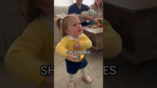 Jealous Toddler Asks Dad to "Change This Momma" #toddlerjealousy #funnytoddler #newbaby