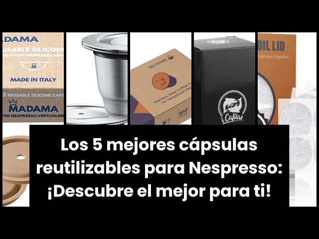Vídeo relacionado con RECAFIMIL - Pack de 3 cápsulas reutilizables de acero inoxidable compatibles con cafetera Nespresso, filtro rellenable con Tamper