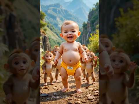 #babydance #monkey #chicken  #funnyvideo #youtubeshorts #chickendance #trending #short #378