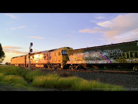 7725V Pacific National Grain Train Approaches Gheringhap - PoathTV