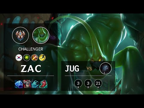 Zac Jungle vs Kindred - KR Challenger Patch 11.17