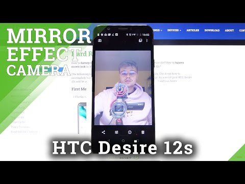 How to Deactivate Font Camera Mirror Effect in HTC Desire 12s – Open Camera Settings