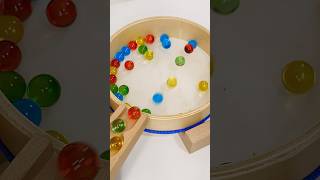 MarbleRun ASMR ☆ HABA wooden slope&Satisfying Drum Sounds♪#marblerun #asmr #drum