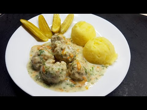 KLOPSIKI w sosie śmietanowo - koperkowym z marchewką 🍲 Rozpływają się w ustach | PALCE LIZAĆ
