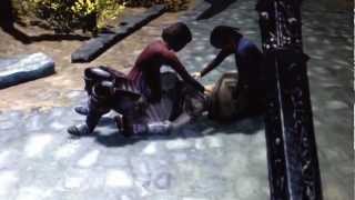 Skyrim Glitch. Little Girls Molesting Lydia's Dead Body.