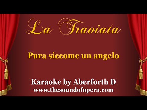 LA TRAVIATA KARAOKE 14 - Pura siccome un angelo (Duet Violetta & Germont - Part 1) | Aberforth D