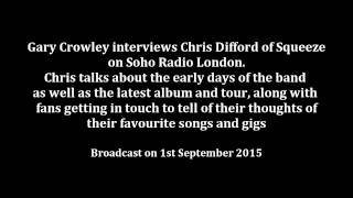 Gary Crowley interviews Chris Difford , 1st September 2015