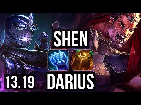 SHEN vs DARIUS (TOP) | 1/1/18, 1.2M mastery, 300+ games | EUW Master | 13.19
