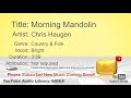 New Free Music 2018 Morning Mandolin Chris Haugen Country Folk Bright YouTube Audio Library BGM