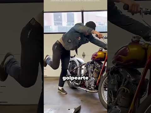 No arranques la motocicleta antigua de esta manera 🛞🏍