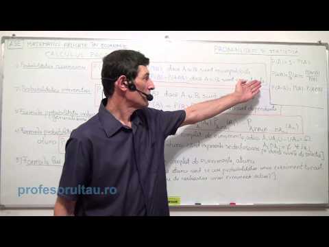 Probabilitati si statistica - calculul probabilitatii - teorie - profesorultau.ro
