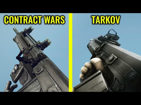 Contract Wars vs Escape from Tarkov - Weapons Comparison