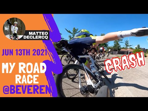 ROAD RACE @ BEVEREN (BELGIUM) - CHAMPIONSHIP - CRASH ! - GO PRO LAP