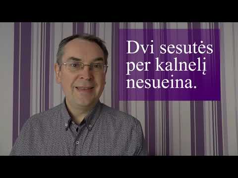 LITHUANIAN EXTRA 17: RIDDLE - Mįslė: Dvi sesutės...