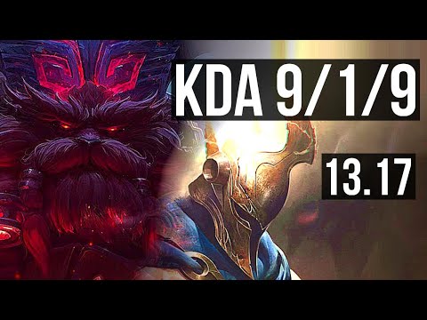 ORNN vs PANTH (TOP) | 9/1/9, 66% winrate, Legendary | NA Master | 13.17