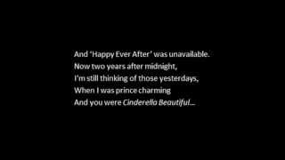 &quot;Cinderella Beautiful&quot; Lyrics By Peter Cincotti