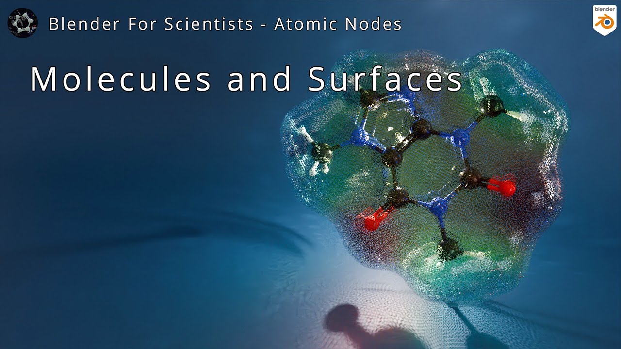 Blender for Scientists - Atomic Nodes: Working with Molecules in Blender 4.2+ (MN Has Double Bonds!)