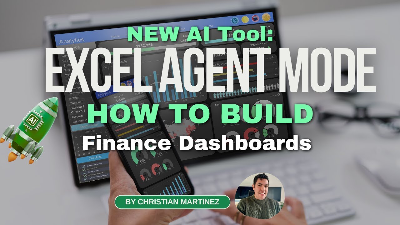 New AI Excel Agent Mode How to Build Finance Dashboards Step by Step Tutorial