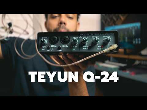 Interface de Áudio TEYUN Q24 (Custo Benefício)