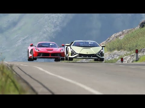 Lamborghini Sian FKP37 vs Ferrari LaFerrari at Highlands