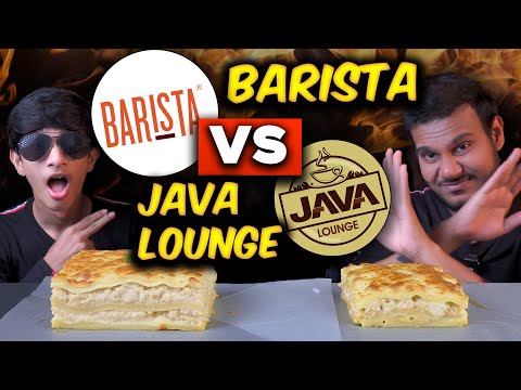 BARISTA VS JAVA LOUNGE | CHICKEN LASAGNA | SRI LANKAN FOOD |  FOOD REVIEW | Magu ASMR