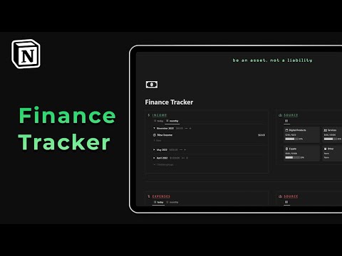 Notion Finance Tracker | Prototion | Buy Notion Template