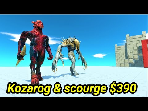 Scourge and kozarog the demon vs random team same price ARBS Animal Revolt Battle Simulator
