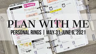 Plan with Me | Personal Rings | May 31 - June 6, 2021 (ft. Let's Plan It)